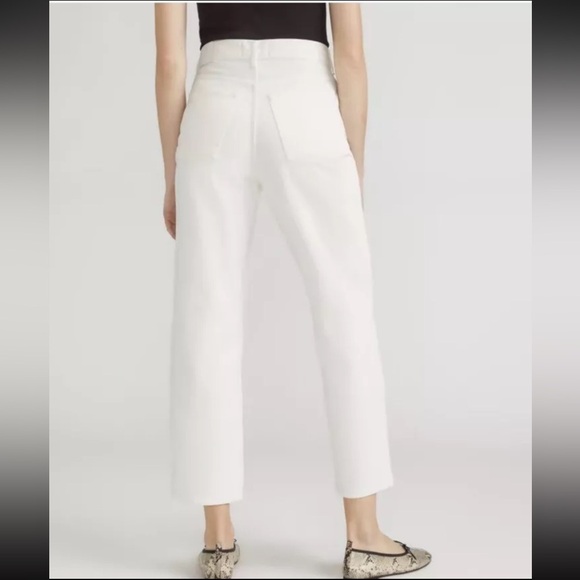 Everlane Womens The Painter Jean Bone White Size sz 27NWT $128 - Picture 2 of 13